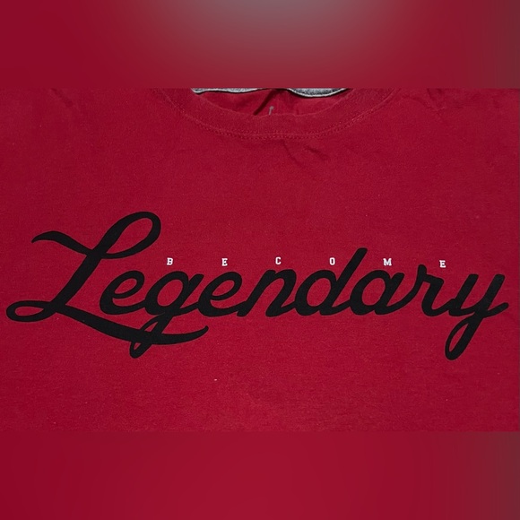 Jordan Red Legendary Script Tee - Picture 3 of 3